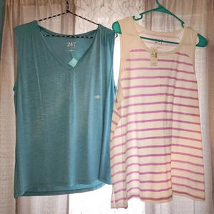 47 Women's Blue Sleeveless Top